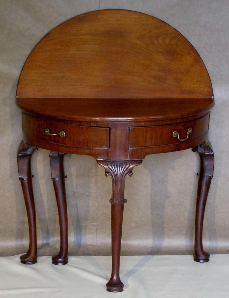 George III English or Irish Small 18th Century Walnut Game Table