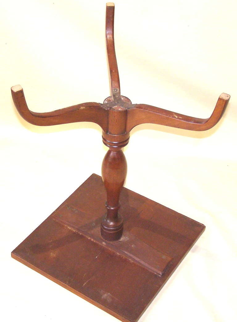 New England Federal Period Cherry Candle Stand Ca. 1820 2