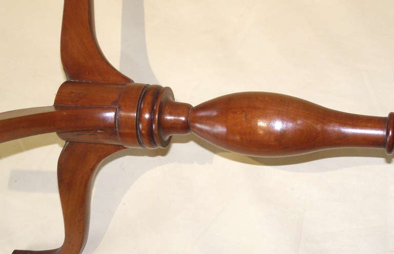 New England Federal Period Cherry Candle Stand Ca. 1820 4