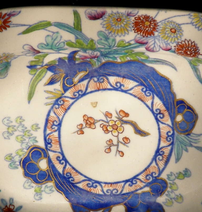 19th Century Spode Sauce Tureen with Under Plate 4