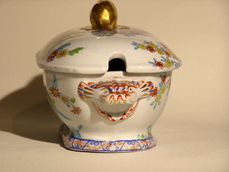 19th Century Spode Sauce Tureen with Under Plate 3