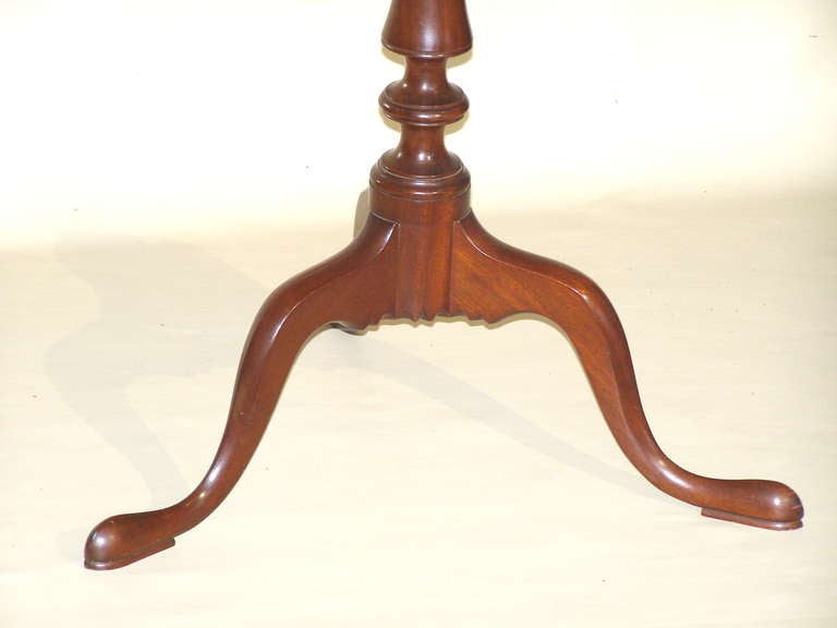 American Federal Style Mahogany Candlestand by Margolis