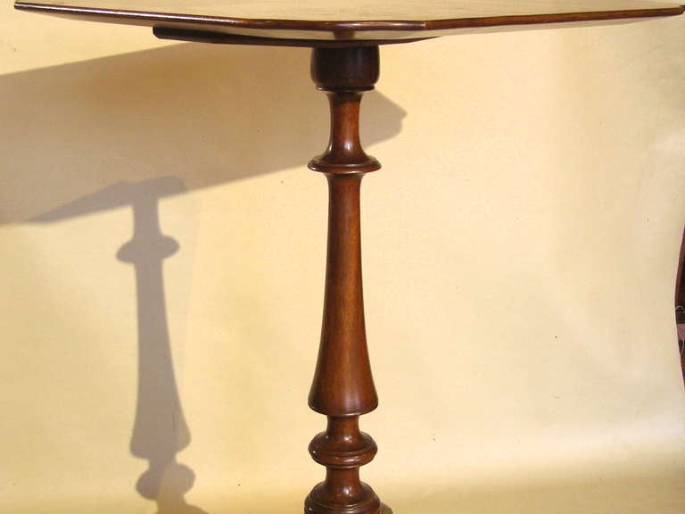 Federal Style Mahogany Candlestand by Margolis 1