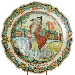 English Cream Ware "The Prodigal Son" Plate