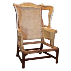 Antique 18th Century American Wing Chair