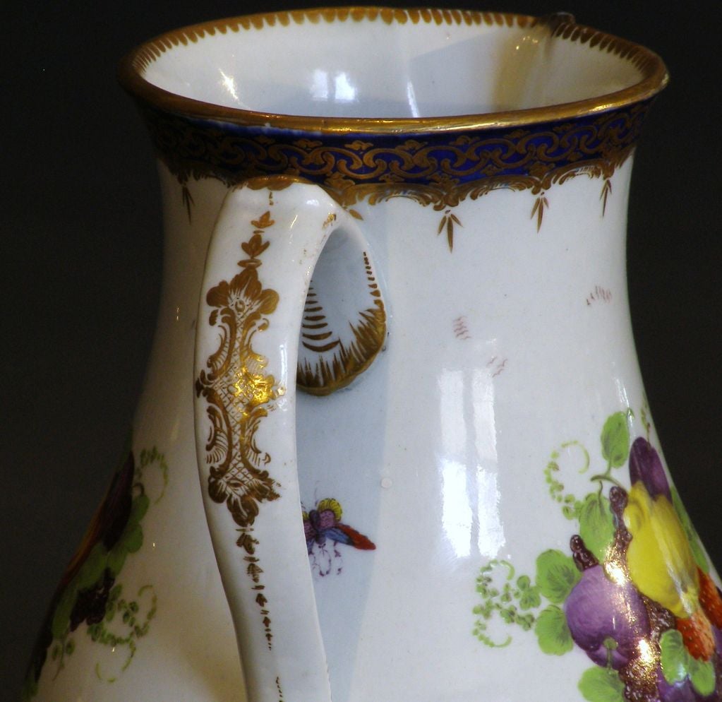 18th Century and Earlier English 18th Century Early Worcester Earl of Dalhousie Scenic Pitcher