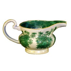 Chinese Export Green Fitzhugh Cream Pitcher