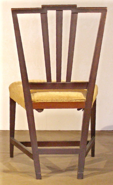 The Pittman-Dyer Family 18th Century Rhode Island Mahogany Chairs In Excellent Condition In Great Barrington, MA