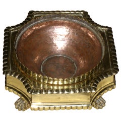 British Colonial Brass & Copper Center Piece
