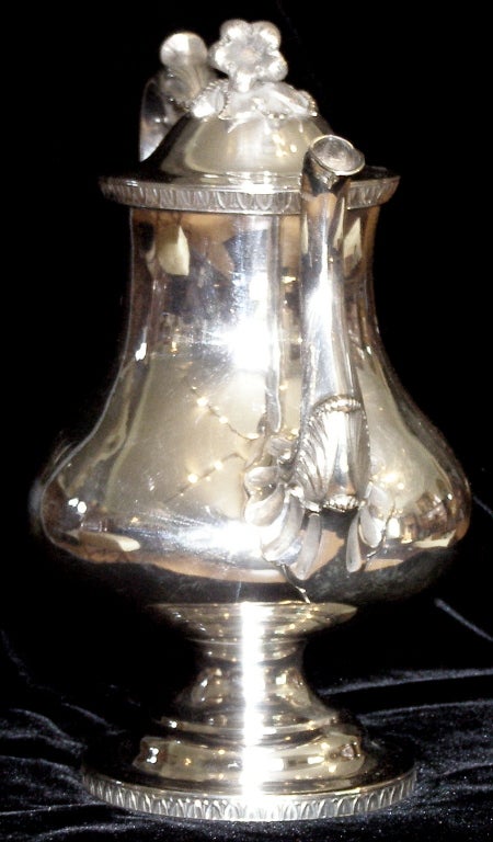 American Late Federal Period Silver Tea Pot Ca. 1830