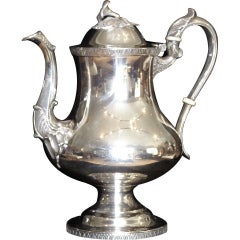 Antique Late Federal Period Silver Tea Pot Ca. 1830