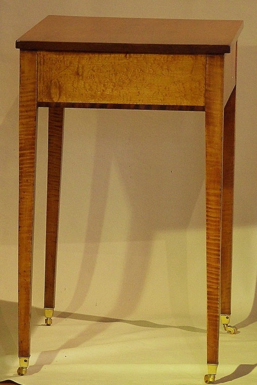 American Federal Period Two Drawer Stand/Sewing Table 1