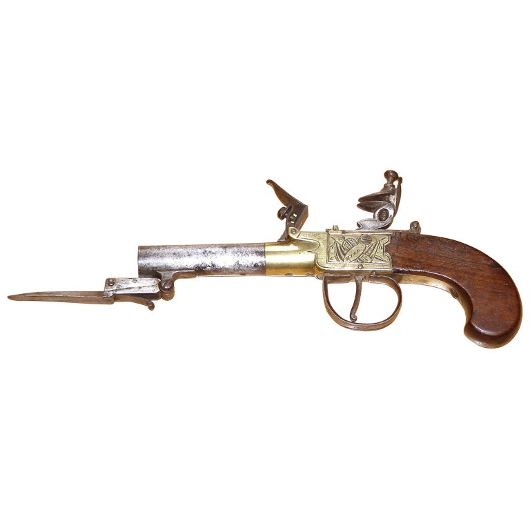 Hill of London Flint Lock Pocket Pistol