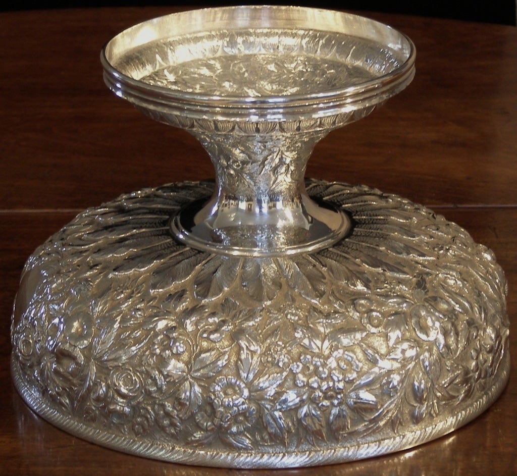 Mid 19th Century Baltimore Silver Fruit Bowl 1