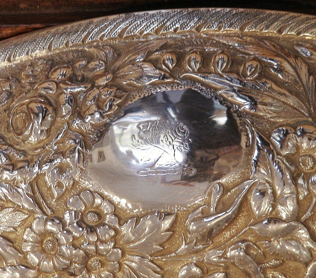 Mid 19th Century Baltimore Silver Fruit Bowl 2
