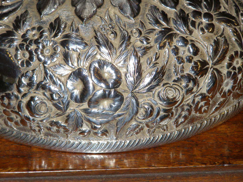 Mid 19th Century Baltimore Silver Fruit Bowl 3