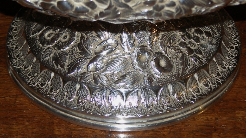 Mid 19th Century Baltimore Silver Fruit Bowl 4
