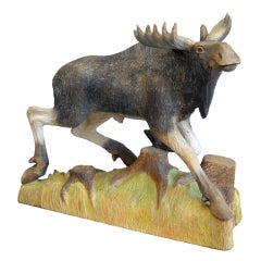 Antique Running Moose