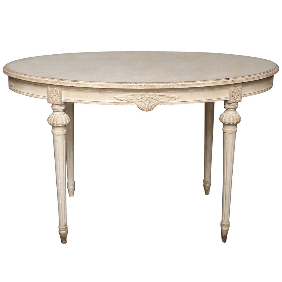Gustavian Style Oval Table