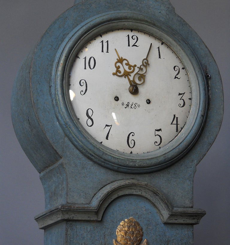 Swedish Mora Clock with Carved Wren