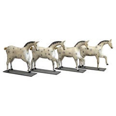 Set of Four Toy Horses