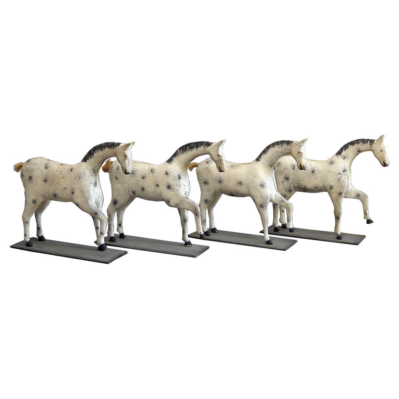 Set of Four Toy Horses For Sale