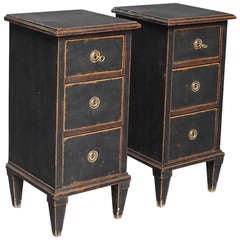 Pair of Swedish Bedside Commodes