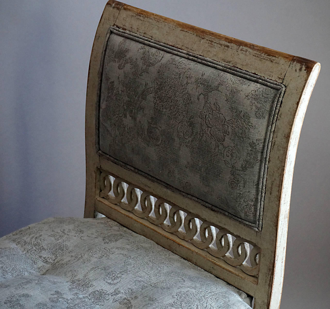 Carved Period Gustavian Window Bench For Sale