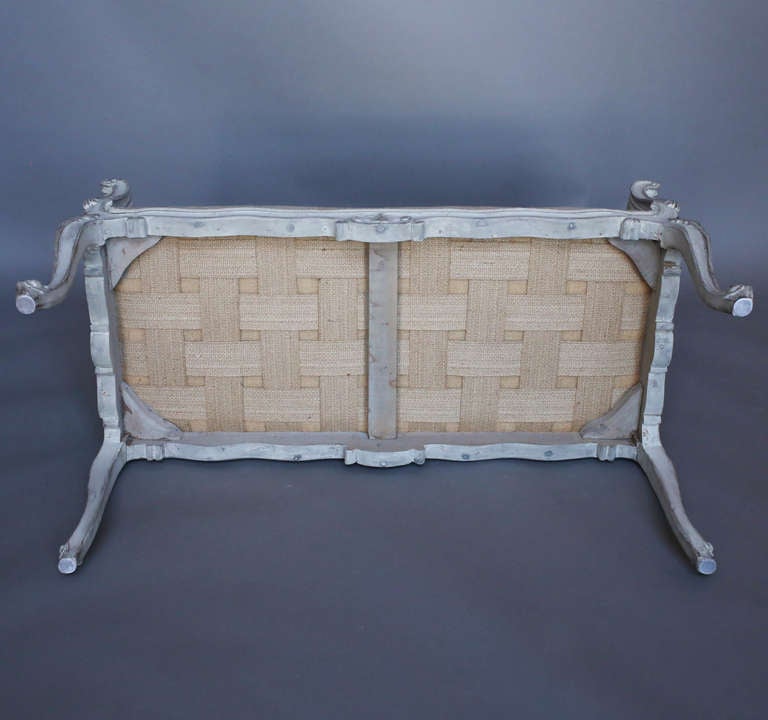 Swedish Rococo Style Bench For Sale 2
