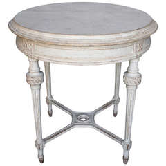 Gustavian Style Round Side Table