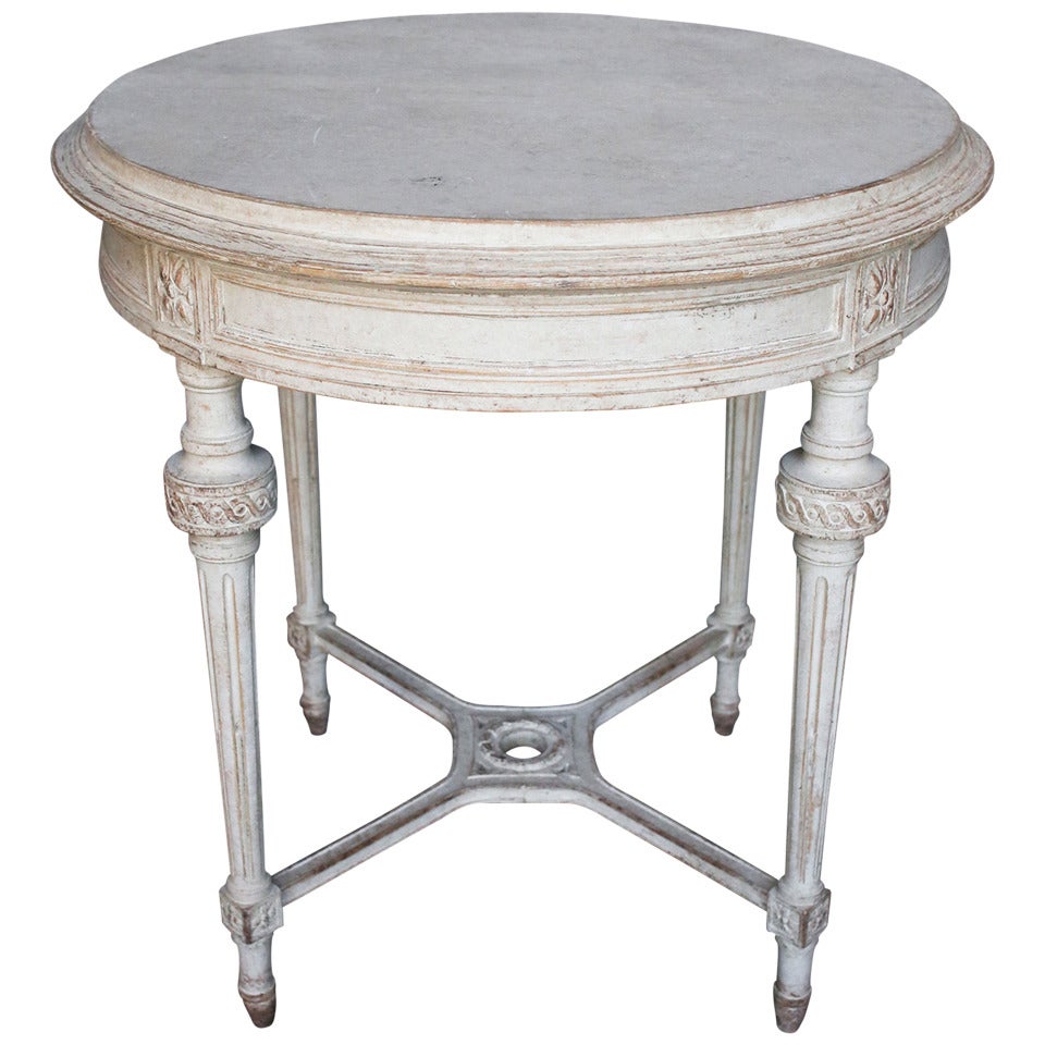 Gustavian Style Round Side Table