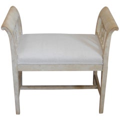 Small Swedish Bench with Arm Rests