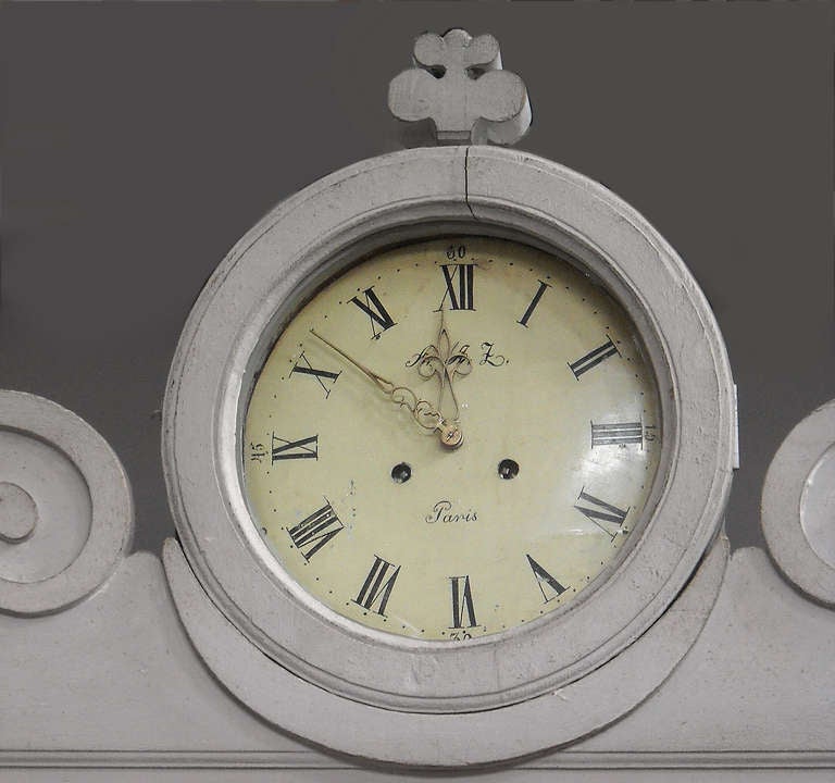 Gustavian Clock Cabinet For Sale 2