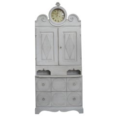 Gustavian Clock Cabinet