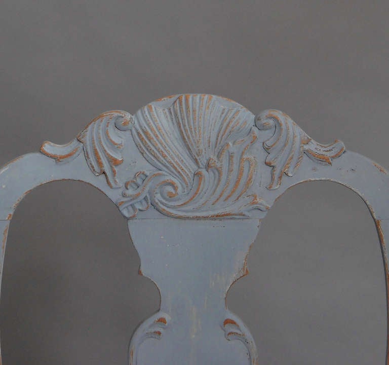 Set of Eight Rococo Style Dining Chairs For Sale 1