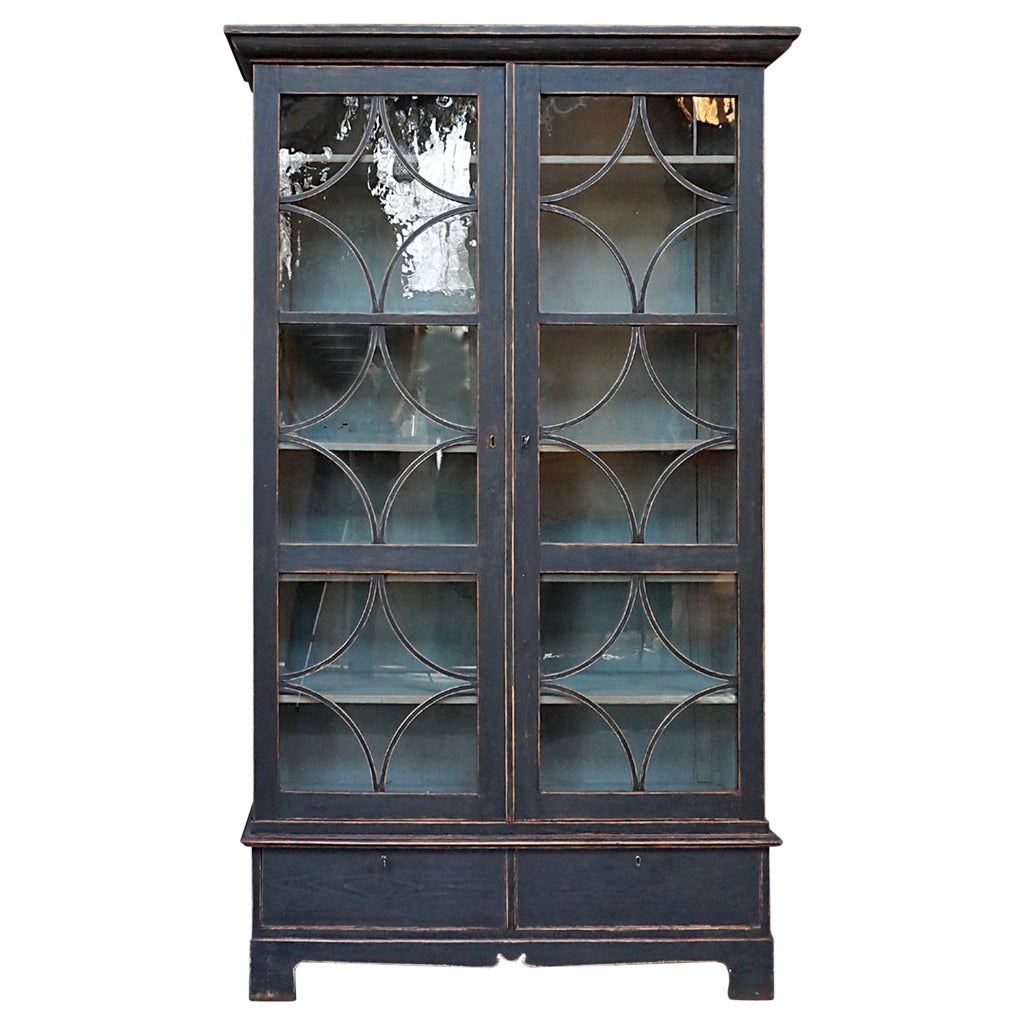 Black Painted Swedish Bookcase