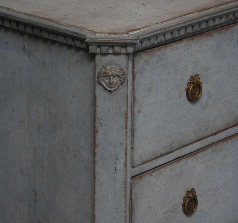 Carved Pair of Gustavian Style Commodes