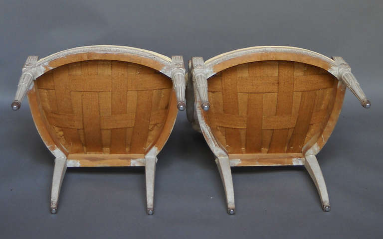 Mid-20th Century Pair of Gustavian Style Armchairs