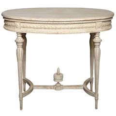 Gustavian Style Oval Table