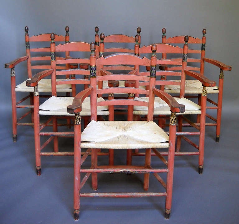 Six Scandinavian Arts & Crafts Armchairs