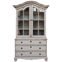 Rococo Cabinet with Glass Doors