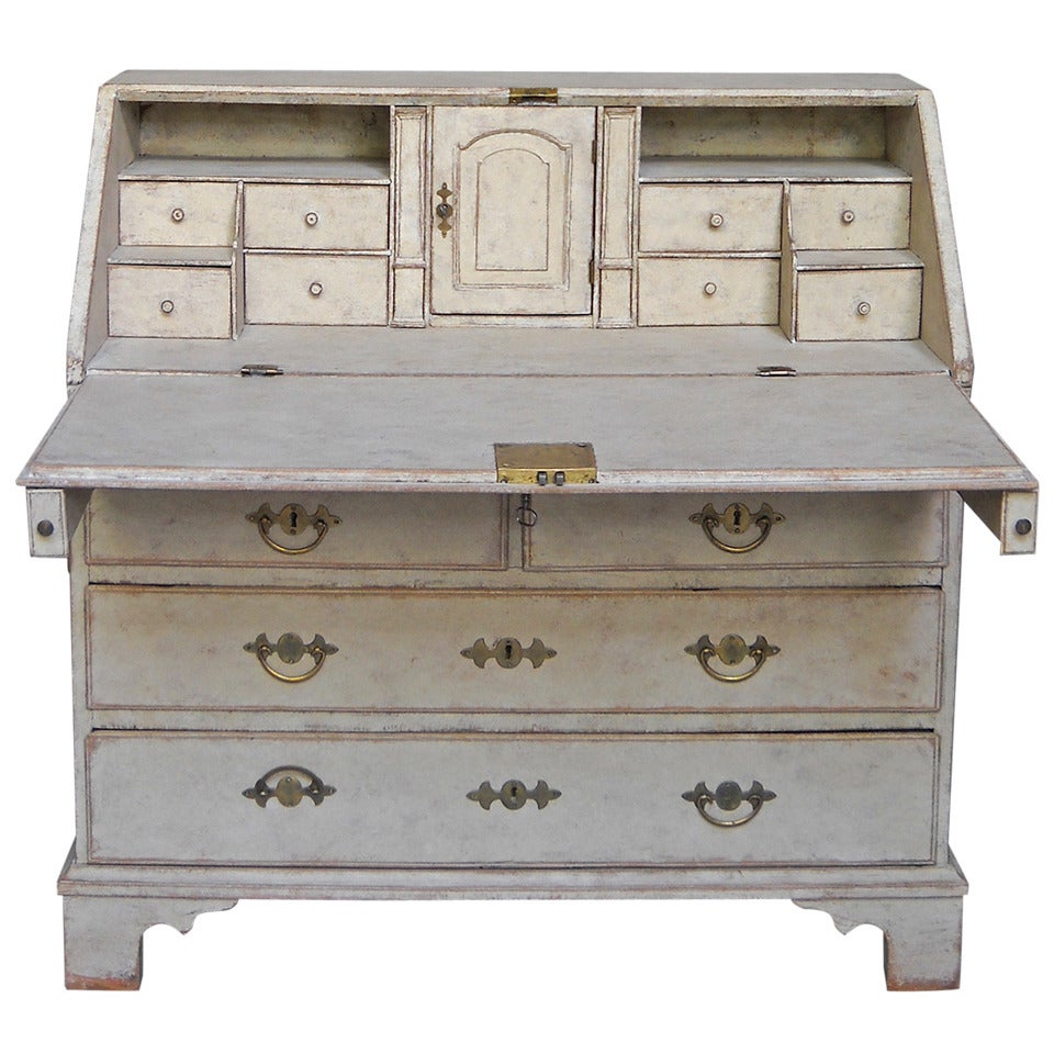 Period Writing Desk with Original Hardware For Sale