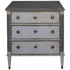 Small Marble-Top Commode