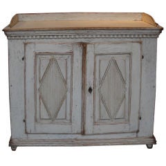 Period Gustavian Side Board with Gallery Top