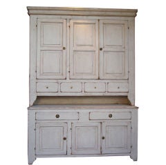 Antique Stepback Cupboard in Two Parts