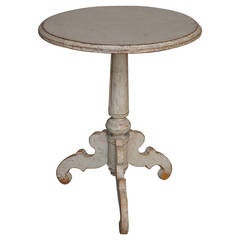 Swedish Pedestal Table with Shaped Legs