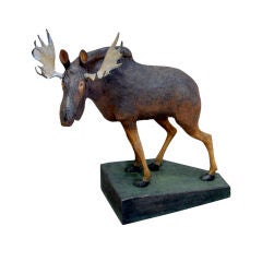 Vintage Carved Moose from Finland