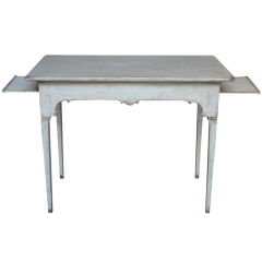 Swedish Period Tea Table with Candlestick Trays