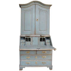 Period Gustavian Secretary with Fitted Interior