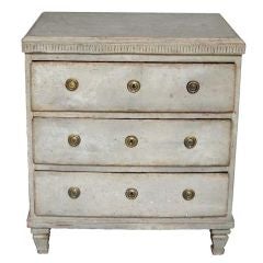 Small Gustavian Three Drawer Chest Small Gustavian Three Drawer Chest
